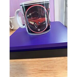Vintage 1957 Chevrolet Corvette Coffee Mug Red Chevy Classic Car Collectible